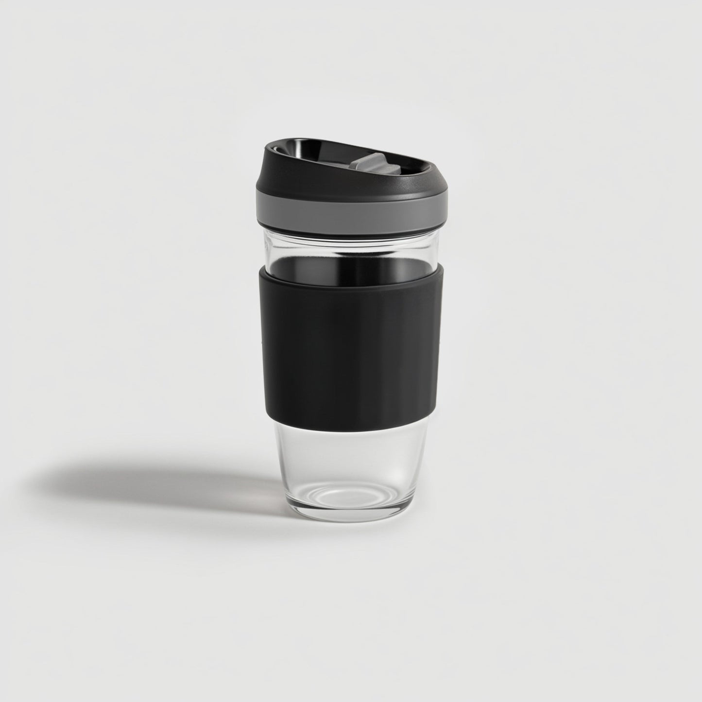 Borosilicate Glass Coffee Cup - Black