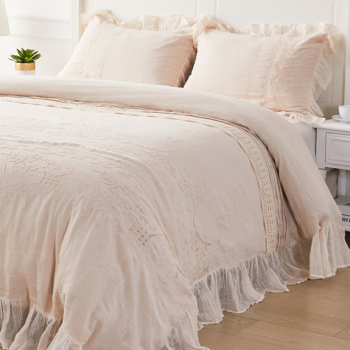 Tabitha Linen Duvet Cover Set