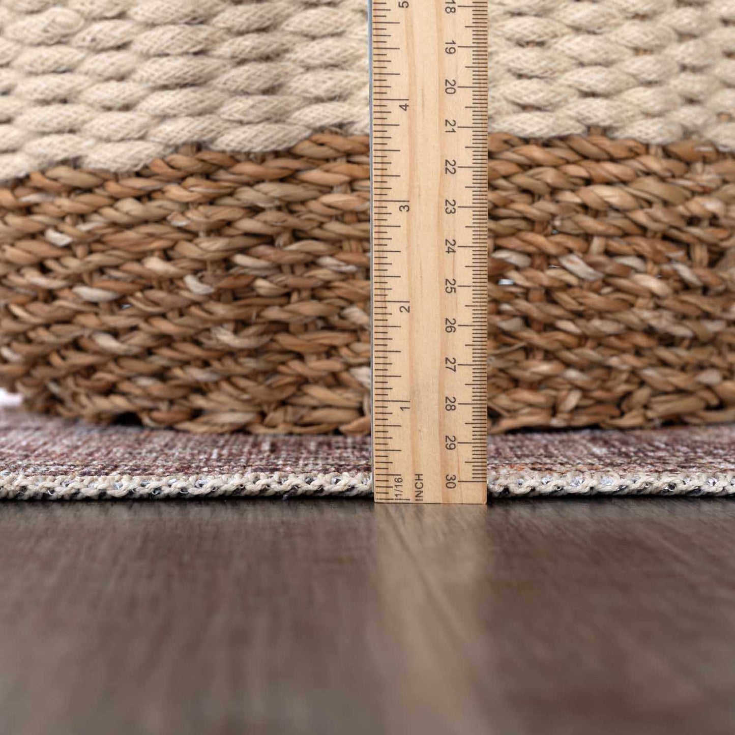 Barny Tan Washable Area Rug