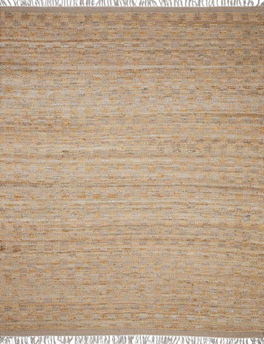 Lonut Checkered Jute Area Rug - Promo