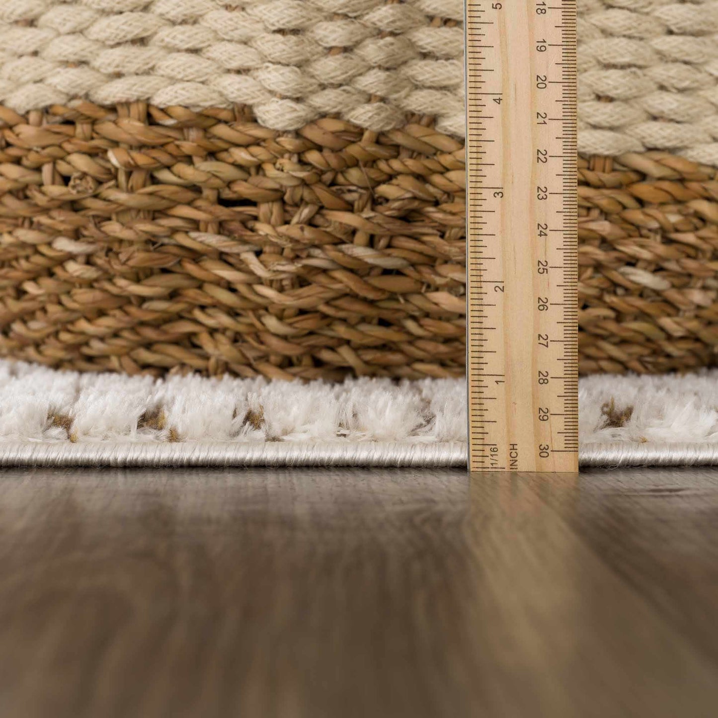 Keita Cream & Brown Area Rug