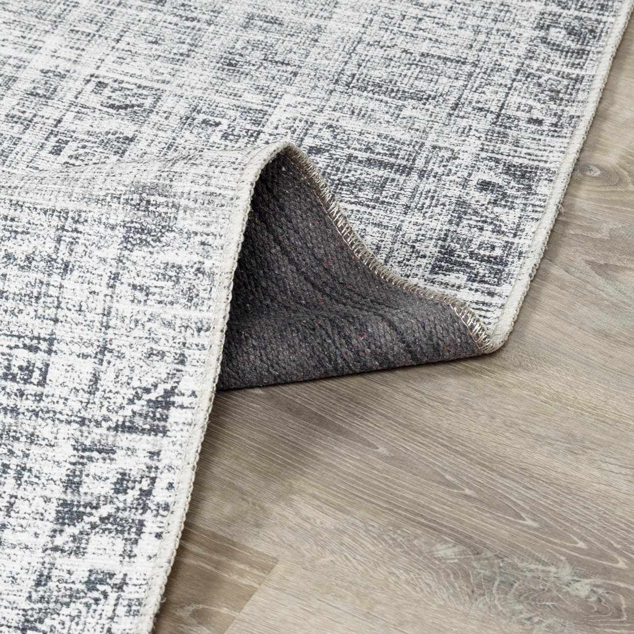 Barny Gray Blue Washable Rug