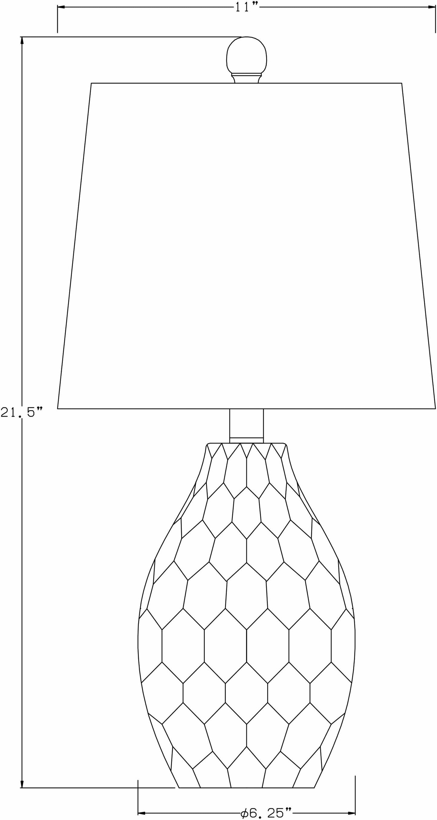 Taguig White Ceramic Table Lamp